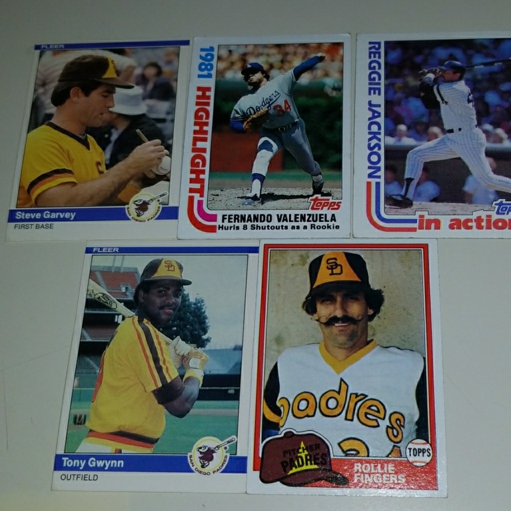 Baseball cards 81,82,84